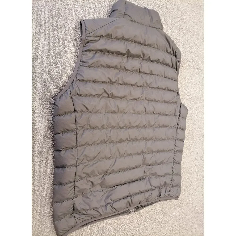 UNIQLO Small Female Grey Ultra Lightweight Full Zip Puffer Vest Fall Sporty - Picture 2 of 9